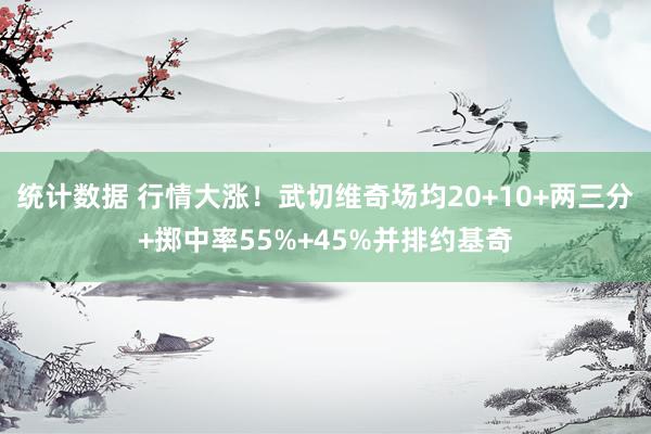 统计数据 行情大涨！武切维奇场均20+10+两三分+掷中率55%+45%并排约基奇