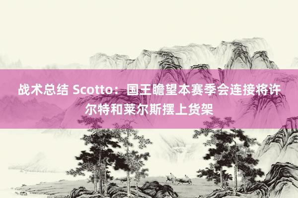 战术总结 Scotto：国王瞻望本赛季会连接将许尔特和莱尔斯摆上货架