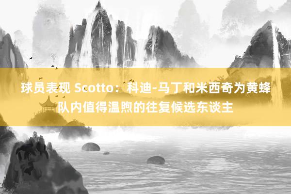 球员表现 Scotto：科迪-马丁和米西奇为黄蜂队内值得温煦的往复候选东谈主